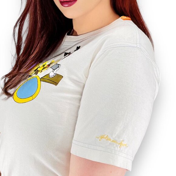 Vintage FUBU Platinum Fat Albert & TJG Short T Shirt Baby Tee Small / S - Picture 2 of 16